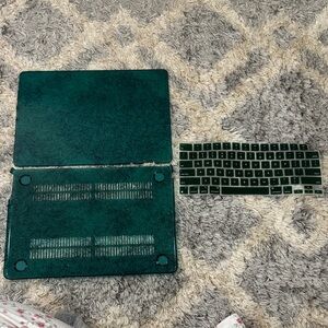 Green Laptop Case and Keyboard Cover